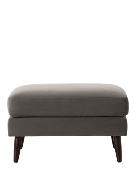 Swyft Model 08 Footstool, Dark Leg, Velvet Elephant