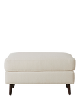 Swyft Model 10 Footstool, Dark Leg, Boucle Everest Ivory