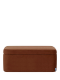 Swyft Model 02 Storage Ottoman, Plush Velvet Umber