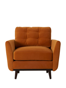 Swyft Model 10 Armchair, Dark Leg, Velvet Bronze