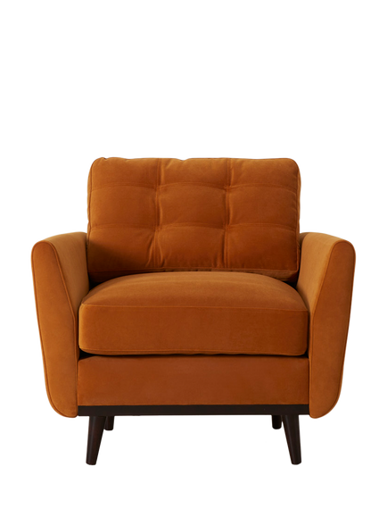 Swyft Model 10 Armchair, Dark Leg, Velvet Bronze