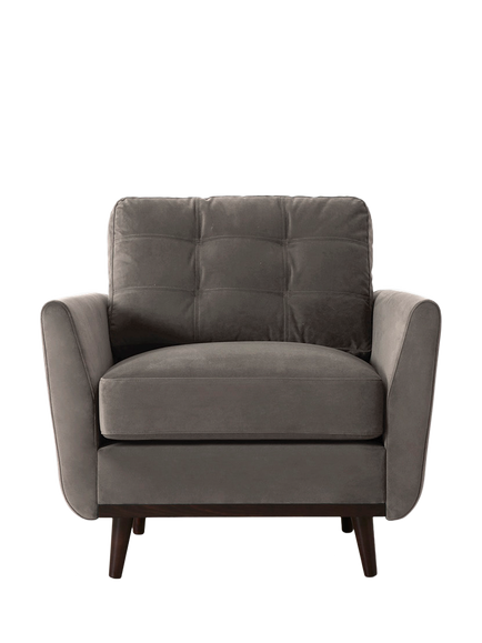 Swyft Model 10 Armchair, Dark Leg, Velvet Elephant