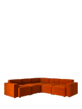 Swyft Model 03 5 Seater Corner Sofa, Ecovelvet Paprika
