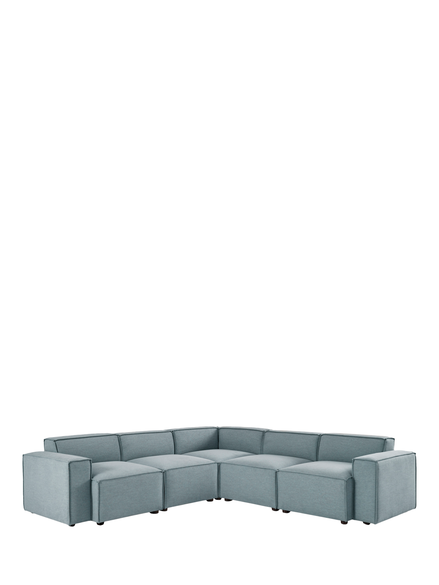 Model 03 Range, Swyft Model 03 5 Seater Corner Sofa, Linen Seaglass