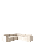 Swyft Model 03 5 Seater Corner Sofa, Velvet Bone