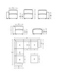 Swyft Model 03 5 Seater Corner Sofa with Ottoman, Boucle Everest Ivory