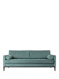 Swyft Model 02 Large 3 Seater Sofa Bed, Plush Vlvt Airforce
