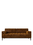 Swyft Model 02 Large 3 Seater Sofa Bed, Mottled Velvet Ochre