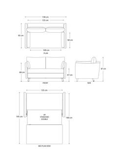 Swyft Model 08 Medium 2 Seater Double Sofa Bed - view 2, Velvet Umber