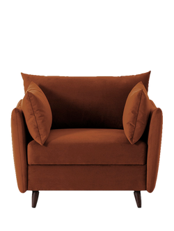 Swyft Model 08 Small 1 Seater Single Sofa Bed, Velvet Umber