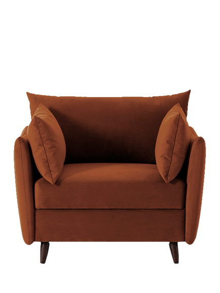 Swyft Model 08 Small 1 Seater Single Sofa Bed, Velvet Umber