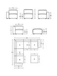 Swyft Model 03 5 Seater Corner Sofa with Ottoman, Velvet Bone