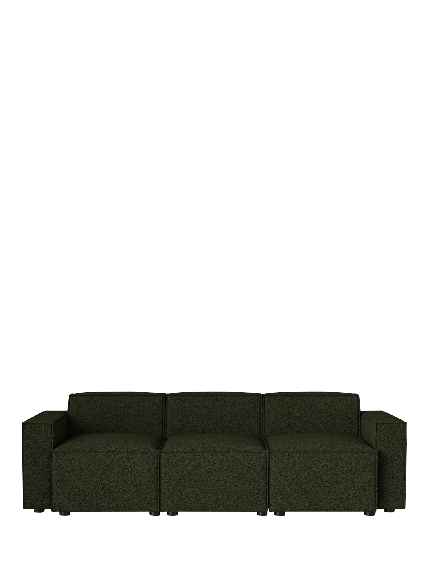 Model 03 Range, Swyft Model 03 Large 3 Seater Sofa, Boucle Everest Fern