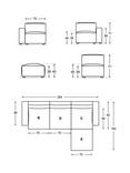Swyft Model 03 Large 3 Seater Sofa with Ottoman, Boucle Everest Ivory