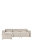 Swyft Model 03 Large 3 Seater Sofa with Ottoman, Velvet Bone
