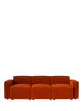 Swyft Model 03 Large 3 Seater Sofa, Ecovelvet Paprika