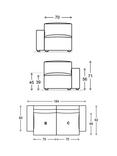 Swyft Model 03 Medium 2 Seater Sofa, Boucle Everest Ivory