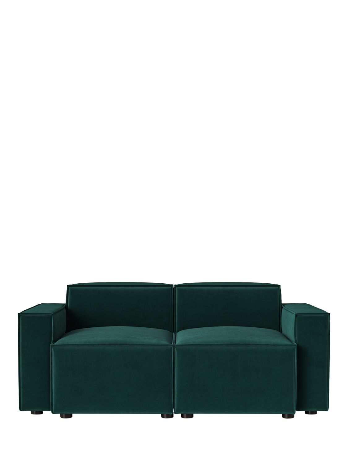 Model 03 Range, Swyft Model 03 Medium 2 Seater Sofa, Plush Vlvt Kingfish