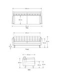 Swyft Model 10 Medium 3 Seater Sofa, Dark Leg, Boucle Everest Ivory
