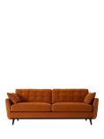 Swyft Model 10 Medium 3 Seater Sofa, Dark Leg, Ecovelvet Bronze