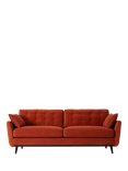 Swyft Model 10 Medium 3 Seater Sofa, Dark Leg, Ecovelvet Paprika