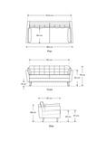 Swyft Model 10 Medium 2 Seater Sofa, Dark Leg, Boucle Everest Ivory