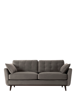 Swyft Model 10 Medium 2 Seater Sofa, Dark Leg, Velvet Elephant
