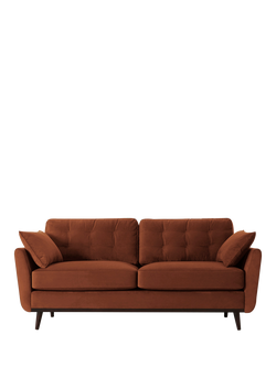 Swyft Model 10 Medium 2 Seater Sofa, Dark Leg, Velvet Umber