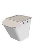 SmartStore Collect Stacking Lidded Bin, White, 51L