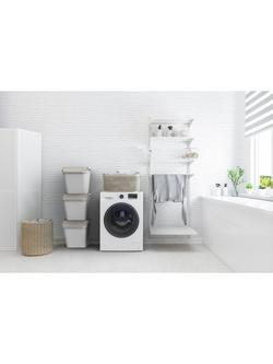 SmartStore Collect Stack-It Medium Sorting Bin with Lid, 37L - view 2, White/Ecru