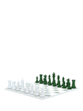 Skyline Chess Heavyweight Steel Chess Set, Green Gradient