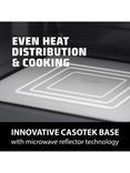 CASO Design MG 25 Ecostyle Ceramic Freestanding Microwave, 25L, Black