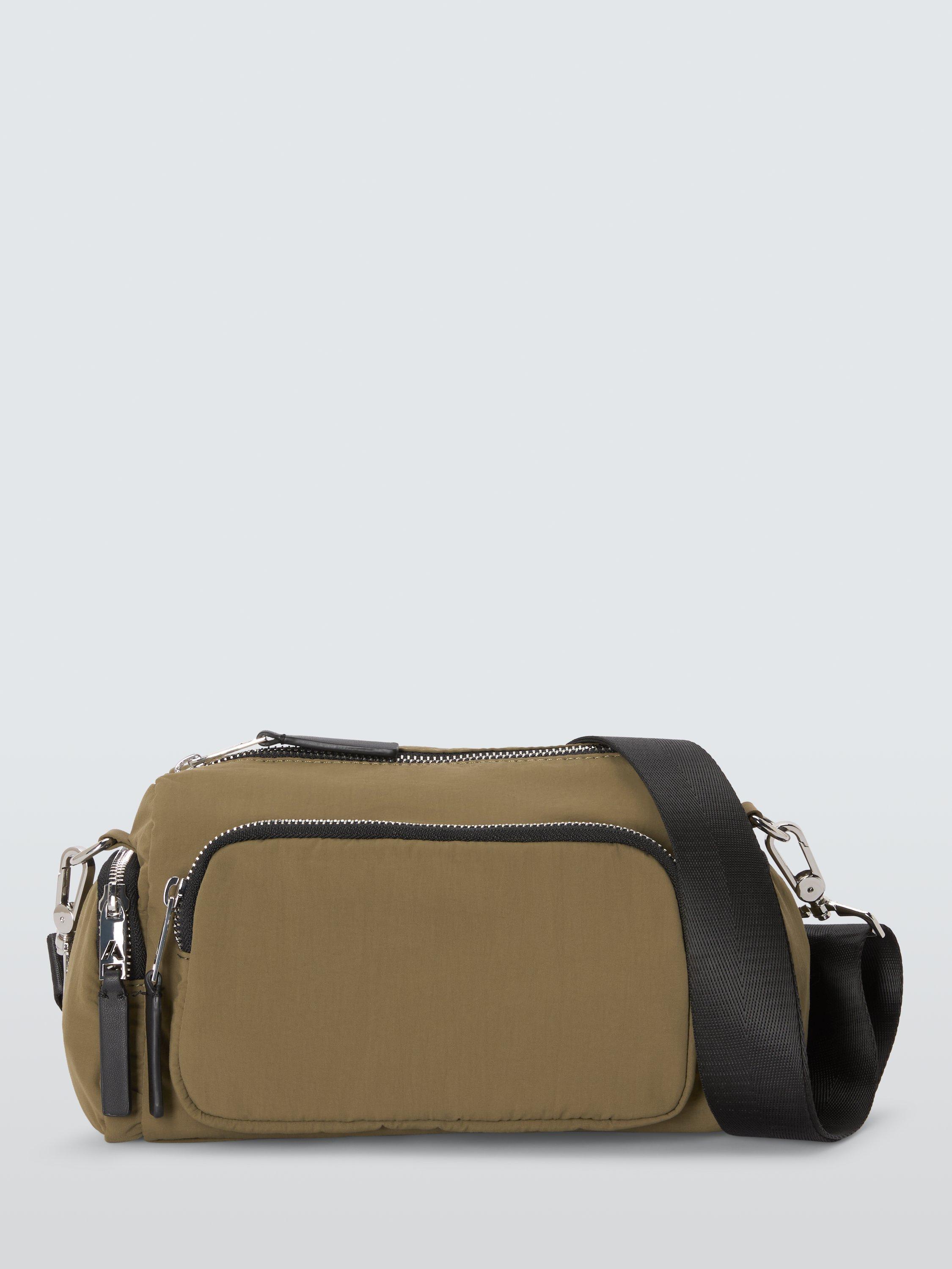 Product image 1 of 6, which shows John Lewis ANYDAY Zip Pockets Cross Body Bag, Khaki