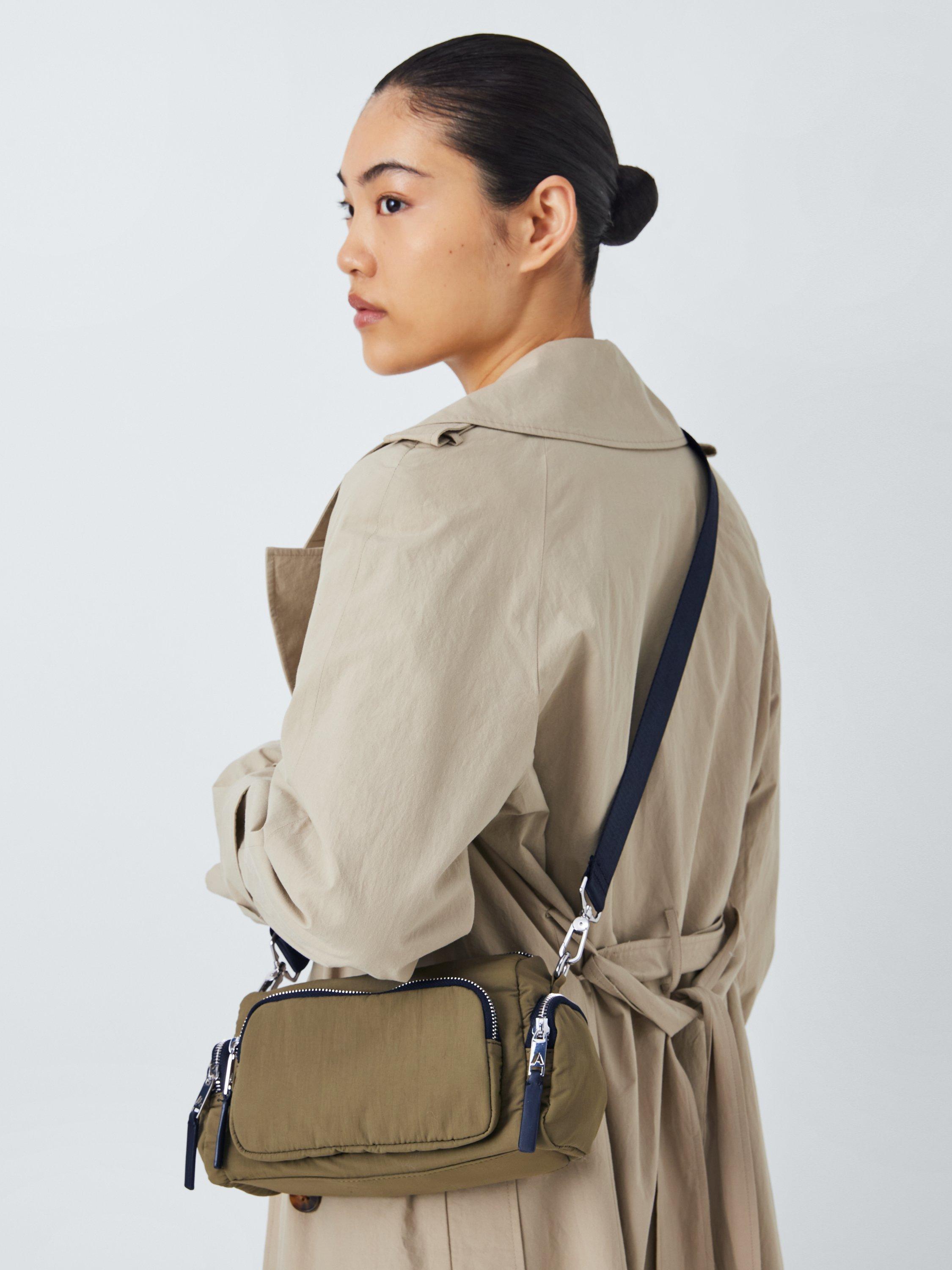 Product image 2 of 6, which shows John Lewis ANYDAY Zip Pockets Cross Body Bag, Khaki