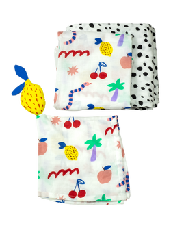 Eleanor Bowmer Muslin Comforter Set, Multi