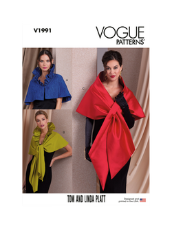 Simplicity Vogue Misses' Wrap Sewing Pattern V1991A, White