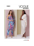 Simplicity Vogue Loose Fitting Asymmetric Dress Sewing Pattern V2021A