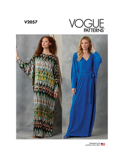 Vogue Misses' Caftans Sewing Pattern, V2057, White