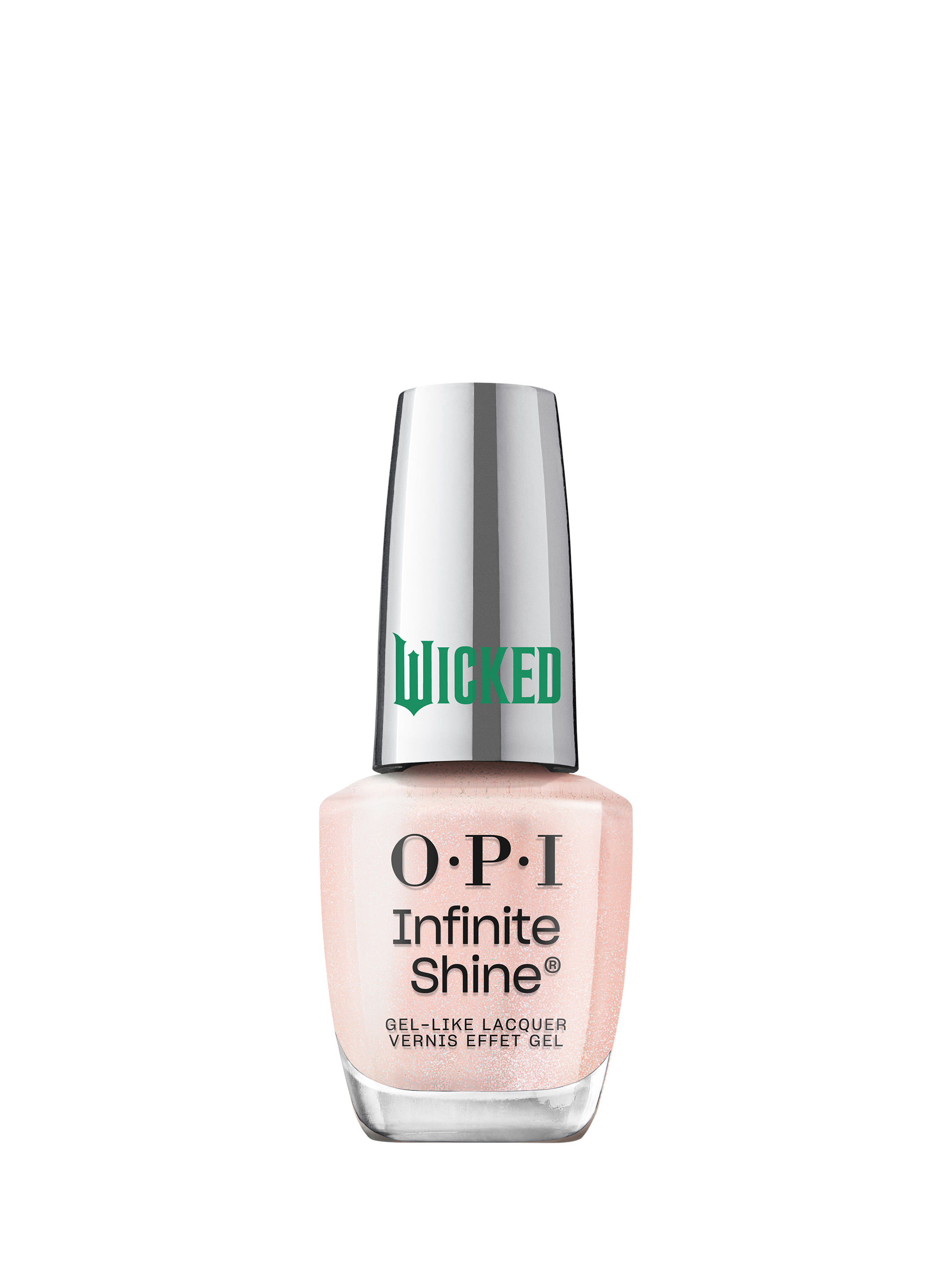 Product image 1 of 8, which shows OPI x Wicked Infinite Shine Gel-Like Lacquer Nail Poilsh, The "ga" Is Silent