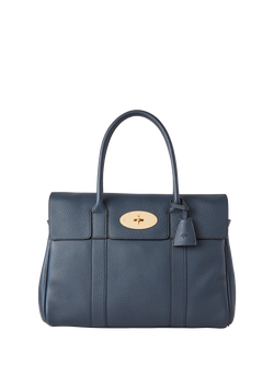 Mulberry Bayswater Heavy Grain Leather Tote Bag, Night Sky