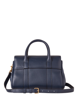 Mulberry Bayswater Small Classic Grain Leather Satchel - view 2, Night Sky