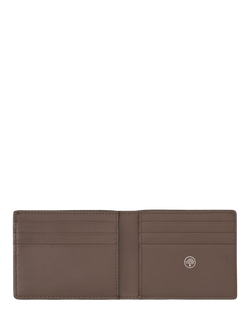 Mulberry Farringdon Small Pebble Grain Compact Bifold Wallet, Taupe - view 2, Taupe