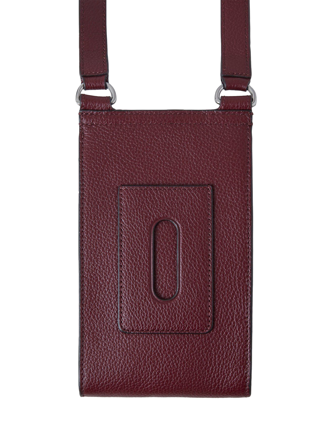 Product image 3 of 4, which shows Mulberry Mini Antony Small Classic Grain Leather Crossbody Bag, Black Cherry