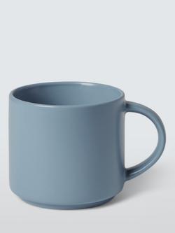 John Lewis ANYDAY Stoneware Mug, Set of 4, 370ml - view 2, Blue