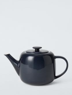 John Lewis Puritan Stoneware 4 Cup Teapot, 1.1L, Blue Indigo, Blue Indigo
