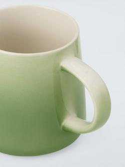 John Lewis Ombre Stoneware Mug, 350ml - view 2, Green