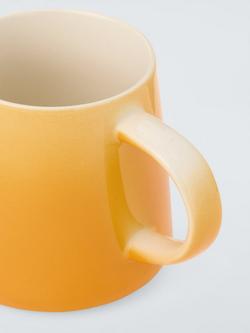John Lewis Ombre Stoneware Mug, 350ml - view 2, Orange