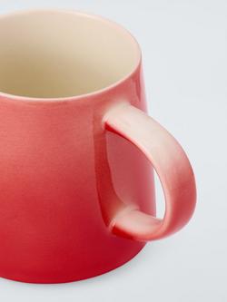 John Lewis Ombre Stoneware Mug, 350ml - view 2, Red