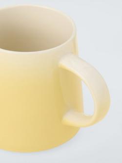 John Lewis Ombre Stoneware Mug, 350ml - view 2, Yellow