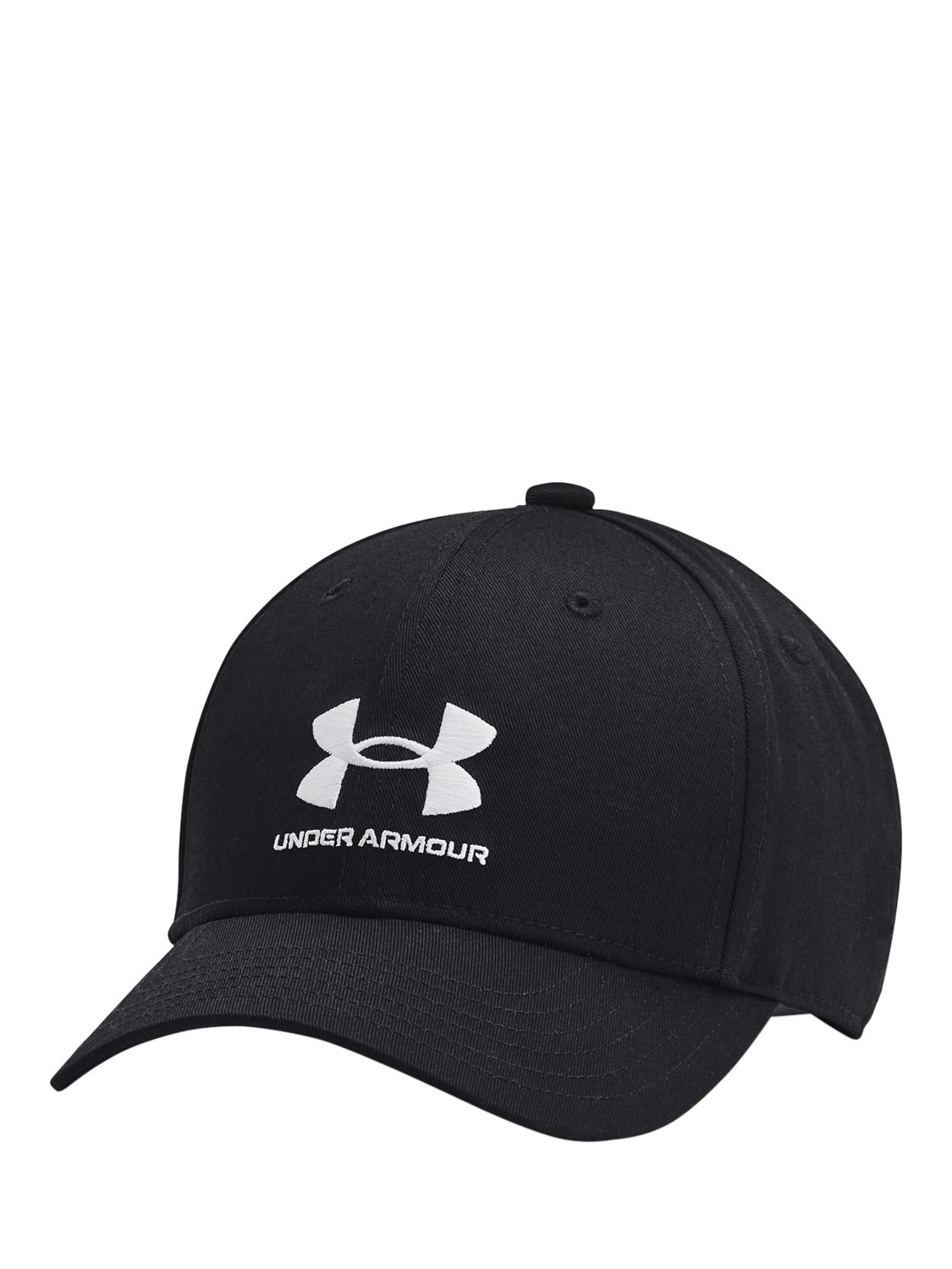 Product image 1 of 3, which shows Under Armour Sportstyle Lockup Kids' Baseball Cap, Black